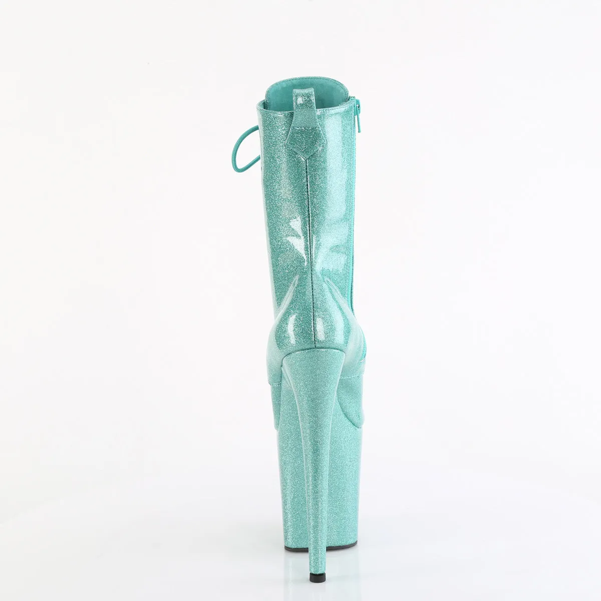 8 Inch Heel FLAMINGO-1040GP Aqua Glitter