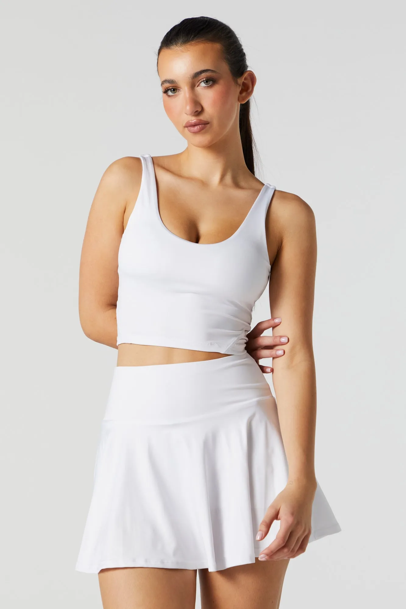 Active Padded Scoop Neck Tank