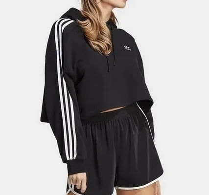 adidas  |Stripes Logo Hoodies & Sweatshirts