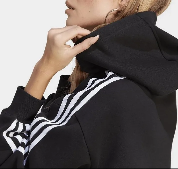 adidas  |Stripes Logo Hoodies & Sweatshirts