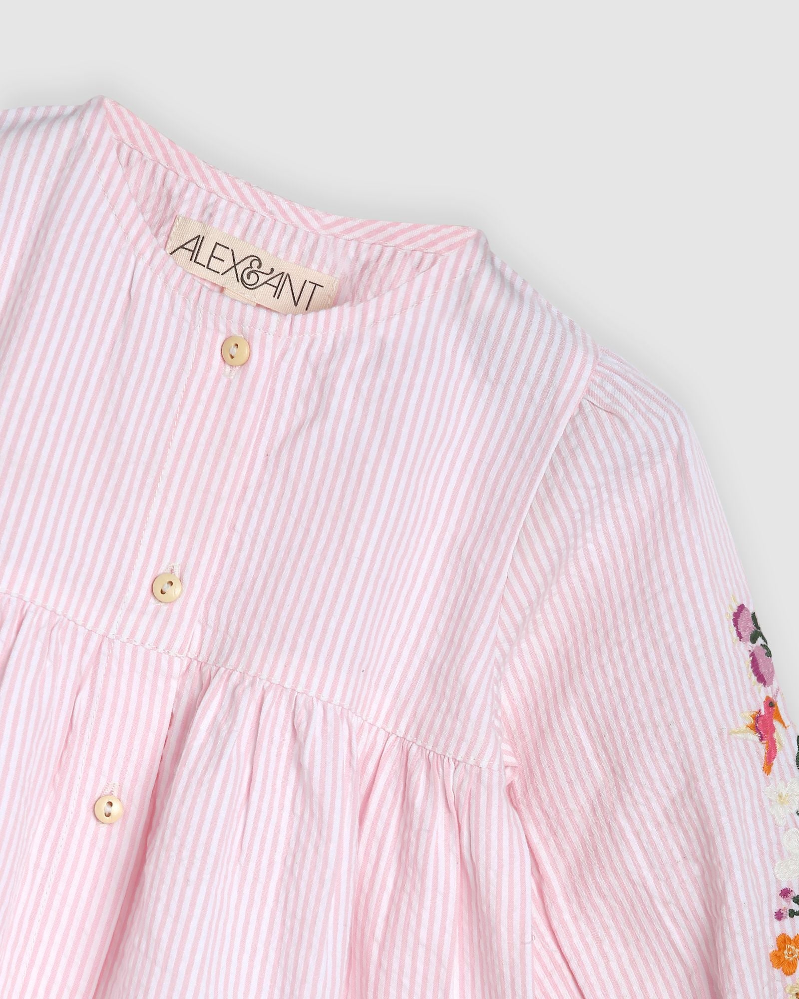 Alex & Ant Grace Set Pink/White Stripe