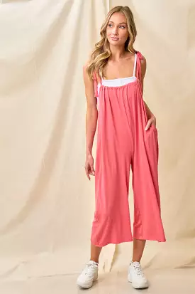 All Summer Long Cropped Jumpsuit