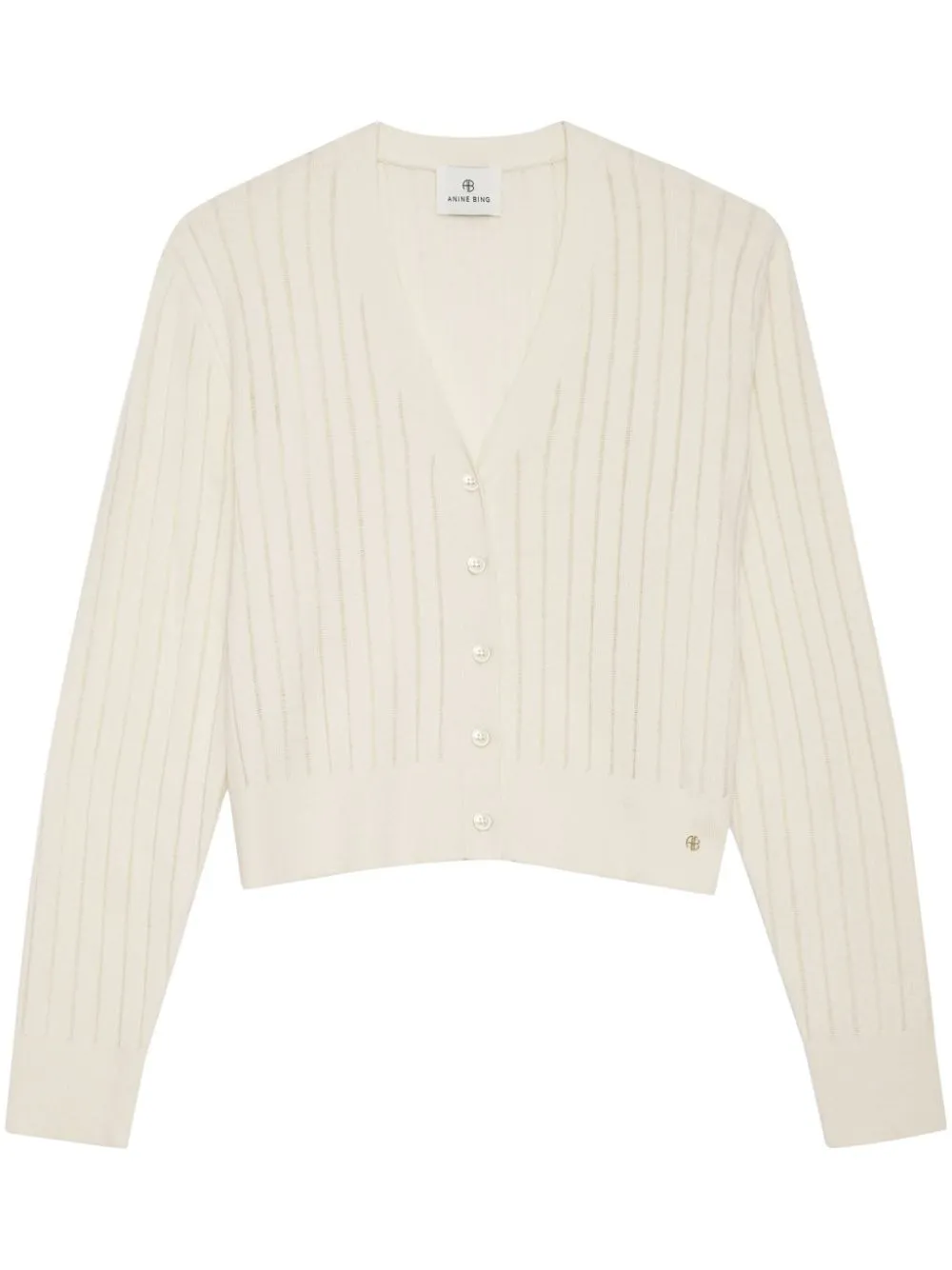 Anine Bing Hazel Cardigan in Ivory