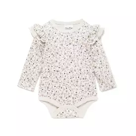 Aster & Oak Winter Floral Flutter Onesie