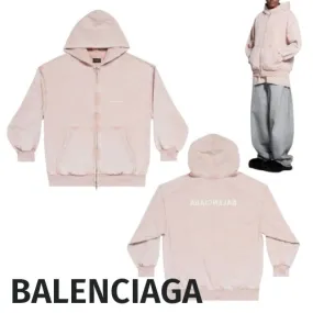 BALENCIAGA  |Unisex Cotton Logo Hoodies & Sweatshirts