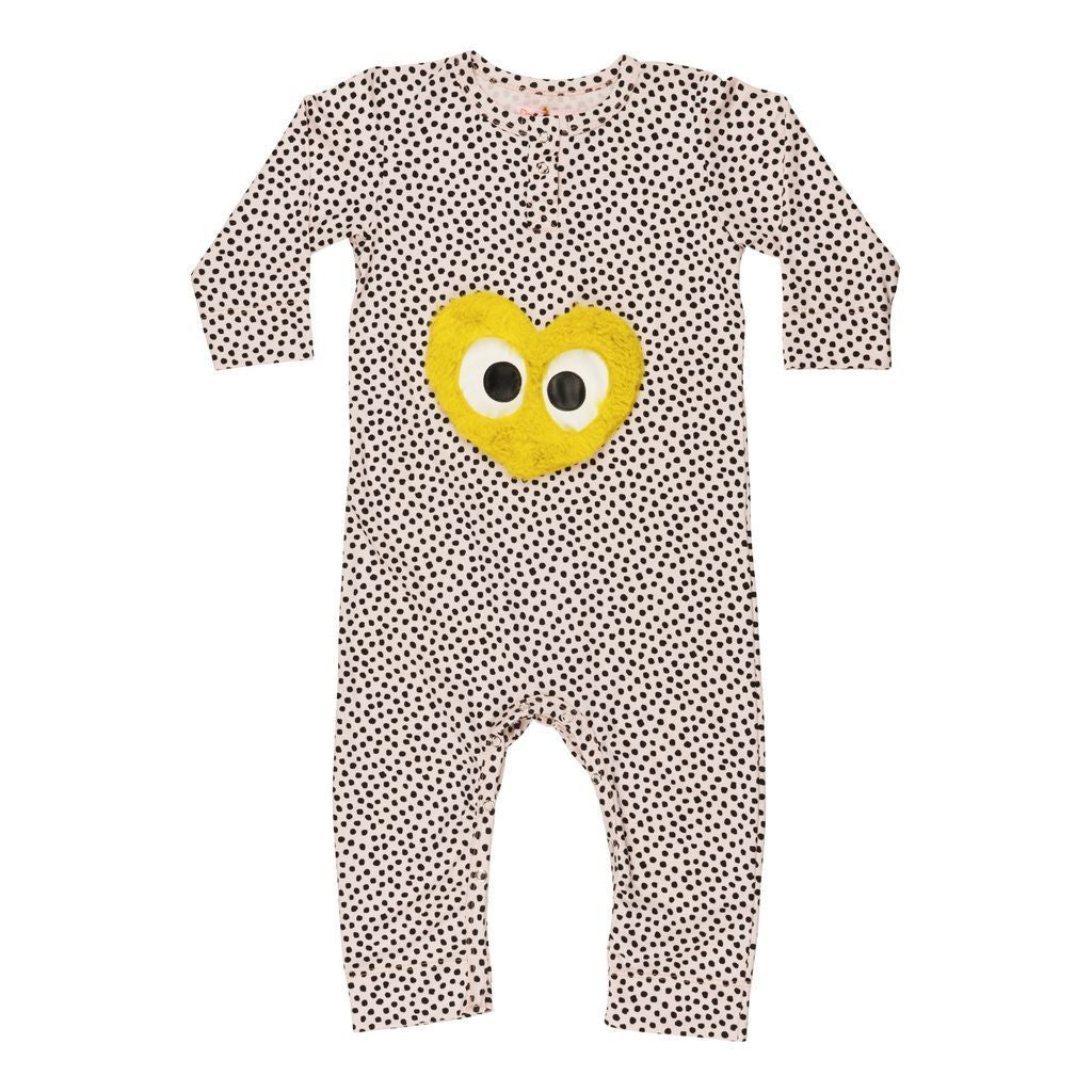 BangBang Copenhagen Fluffy Heart Romper