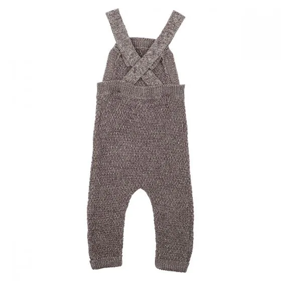 Bebe Chestnut Knit Overalls