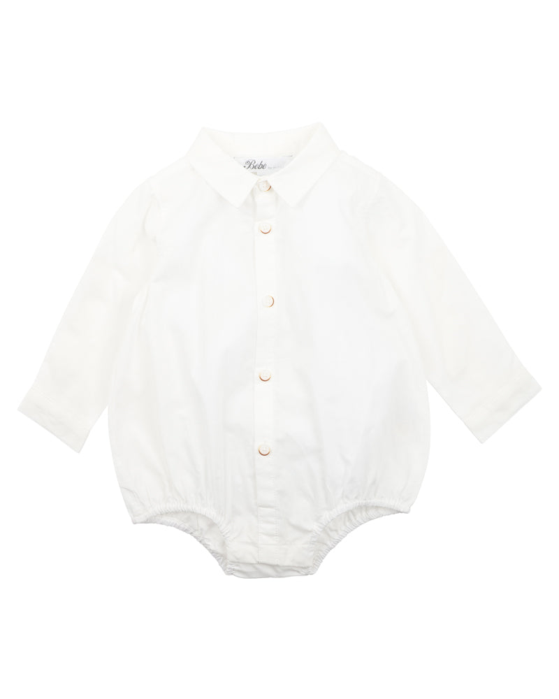 Bebe Liam Ivory Shirt Bodysuit