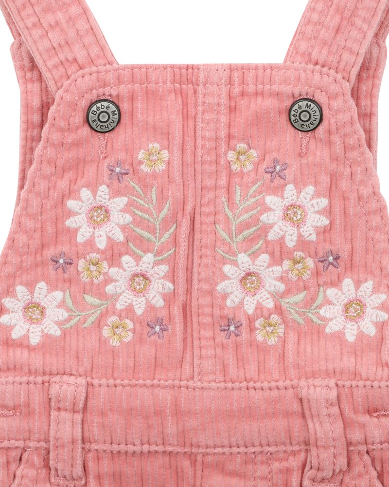 Bebe Thea Embroidered Cord Overall