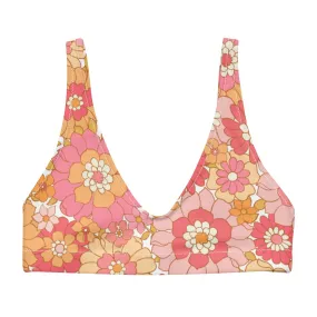 BELLA ECO PADDED BIKINI TOP | RETRO BLOOMS