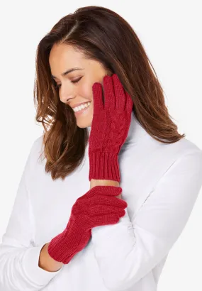 Cable-Knit Gloves