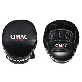 Cimac Curved Focus Mitts Boxing 10 Black Hook Jab Pads