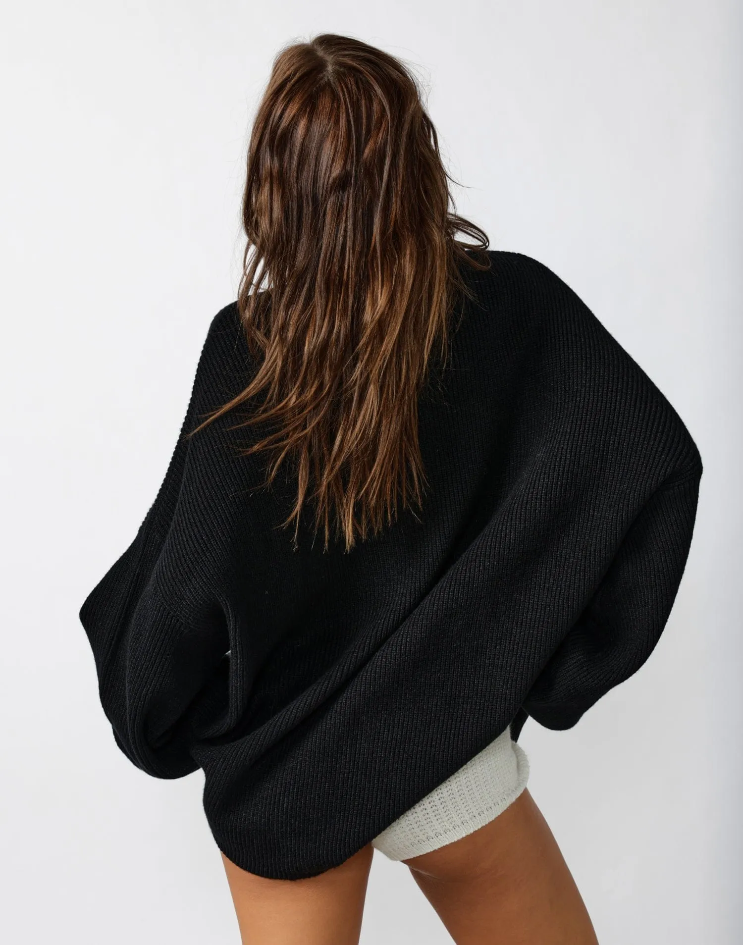 Cody Oversized Jumper (Black)