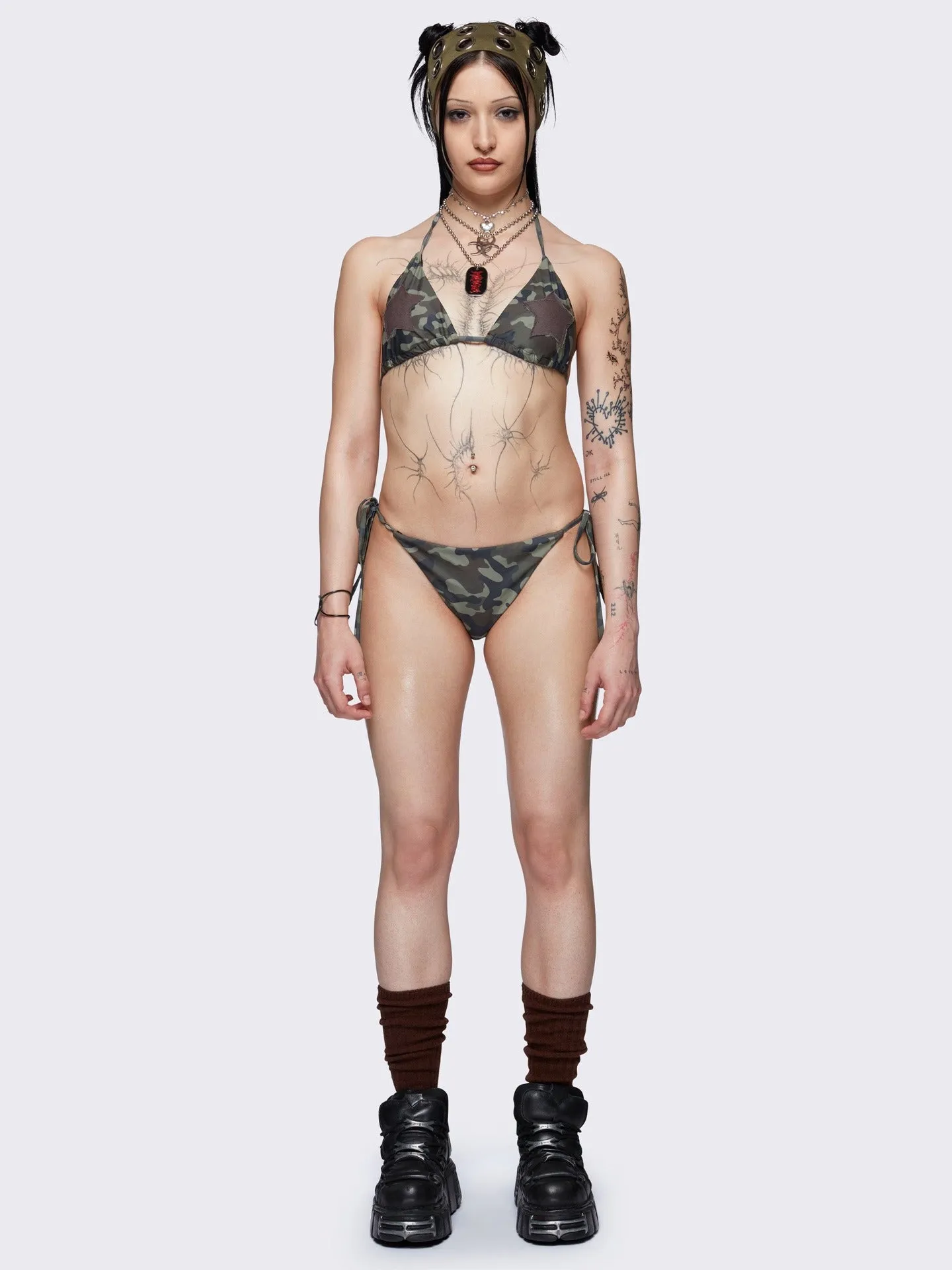 Combat Starlet Camo Tie Side Bikini Bottoms