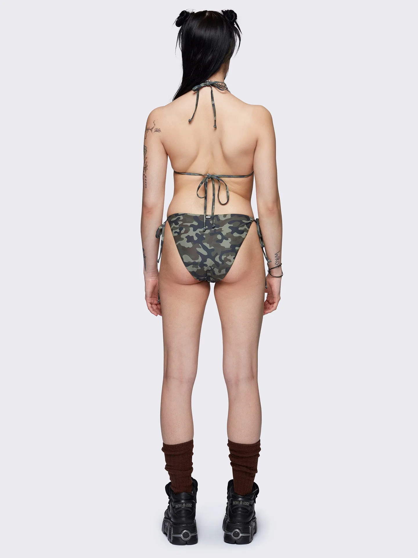 Combat Starlet Camo Tie Side Bikini Bottoms