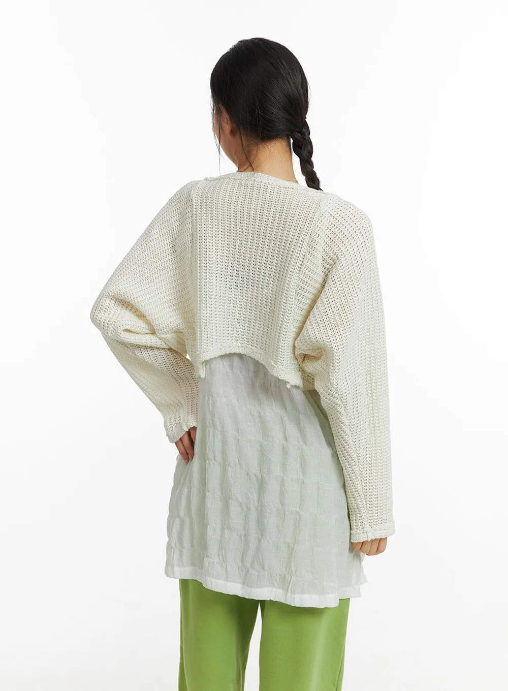 Cozy Knit Bolero Shrug CF426