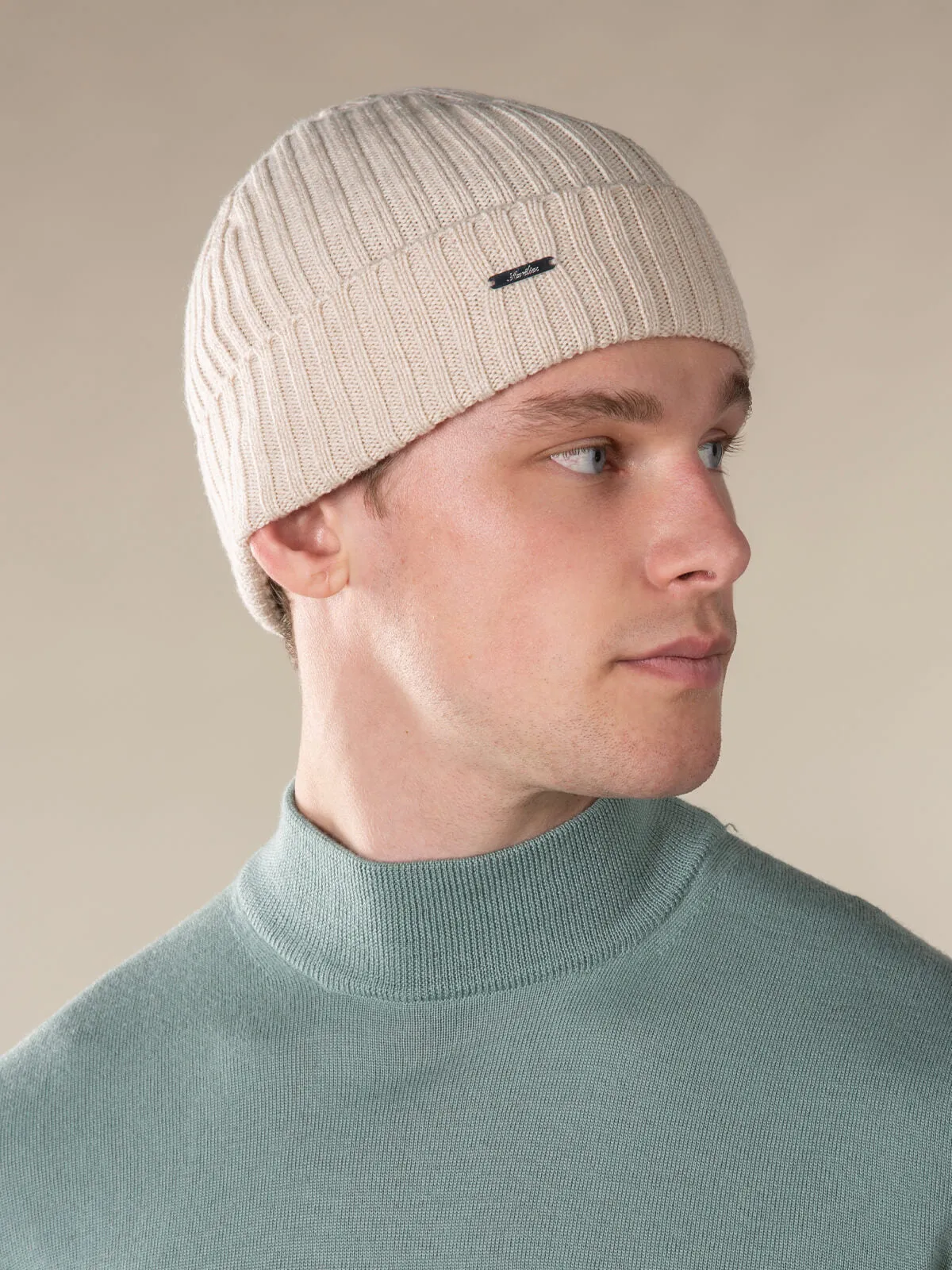 Extrafine Merino Hat Light Beige