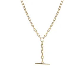 Faux Toggle Oval Link Chain Necklace