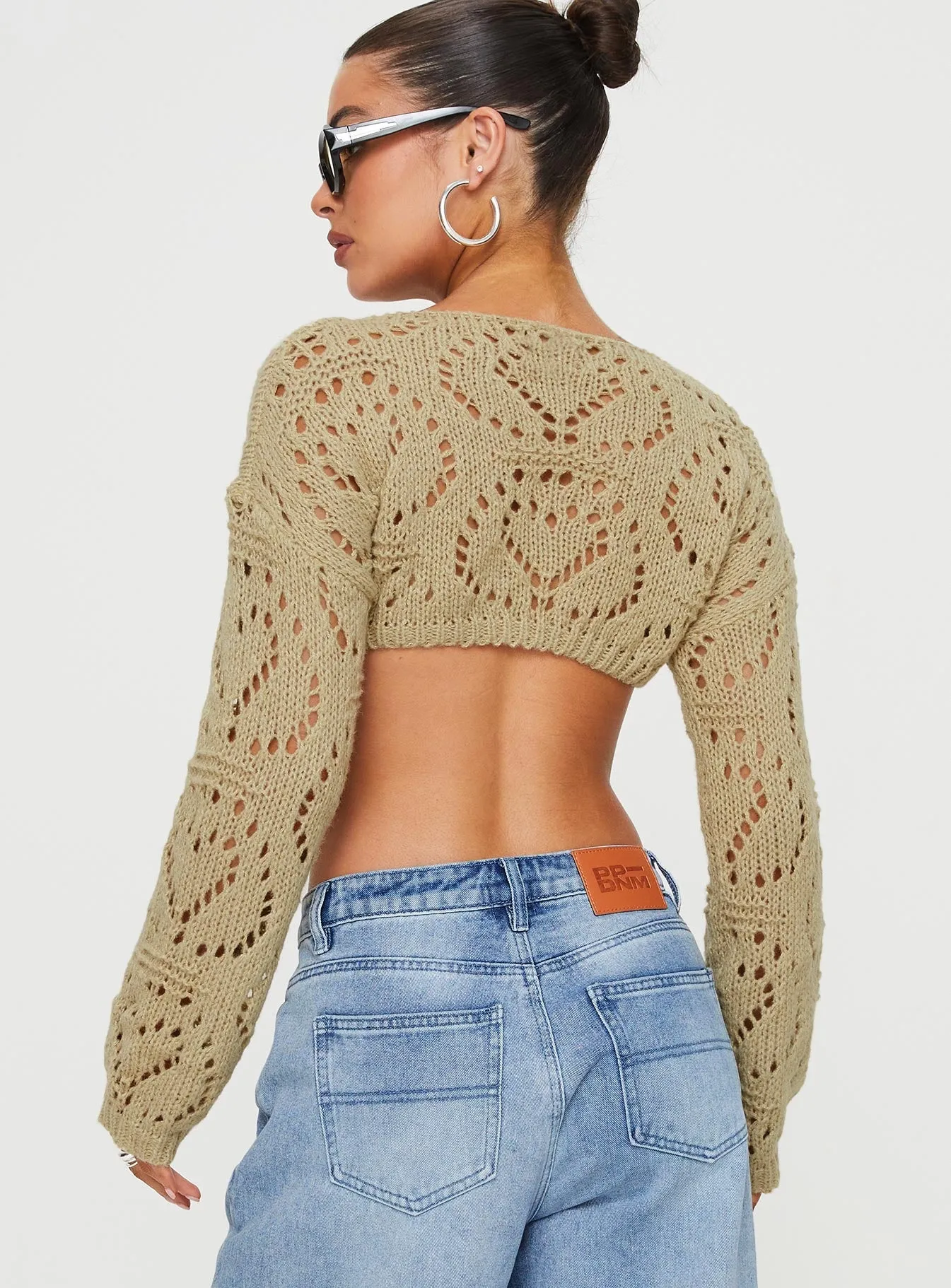 Frani Cropped Jumper Sage