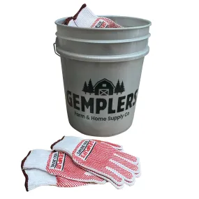 Gemplers BucKits - Cotton Knit Gloves with Grip Dots | 24 Pairs