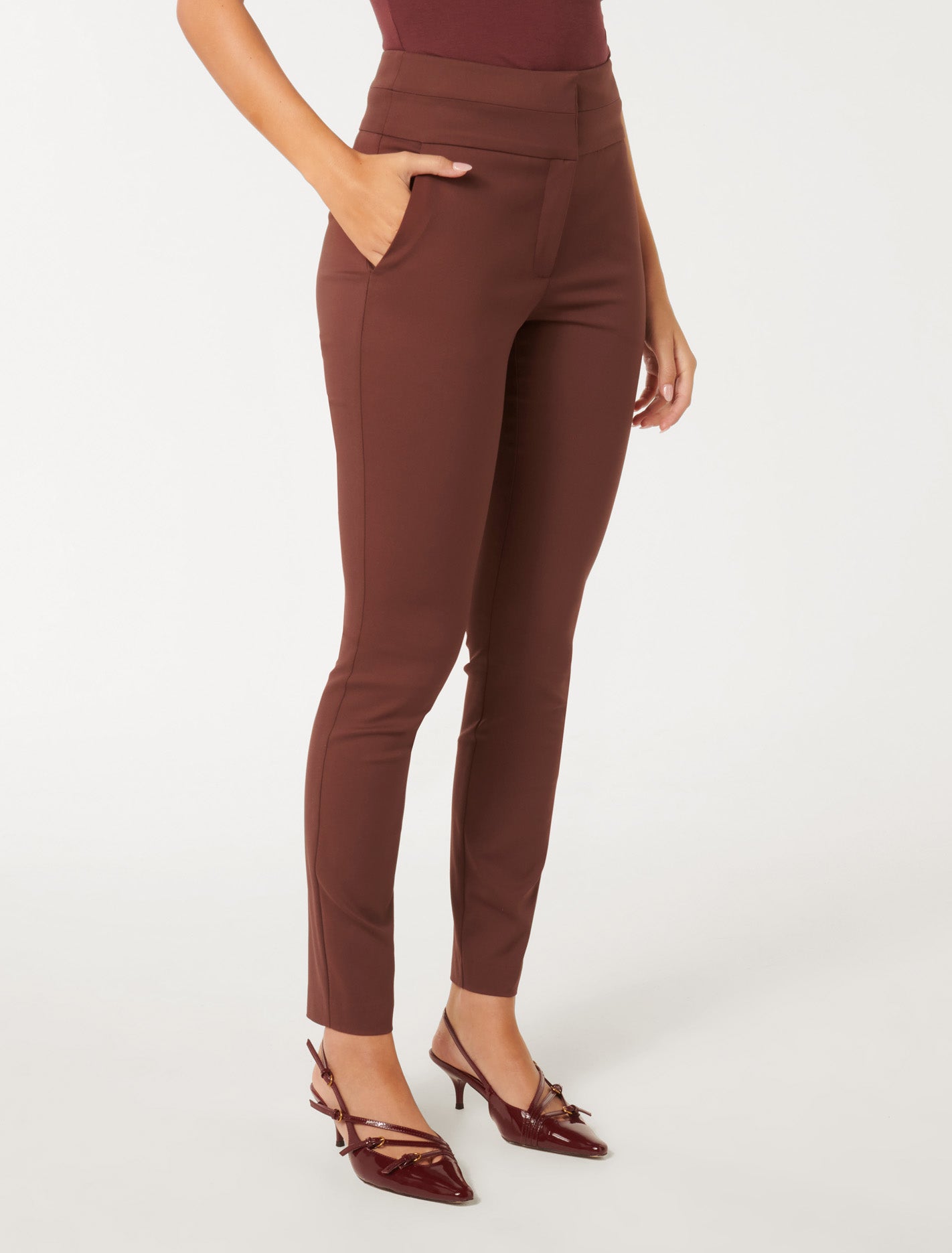 Georgia High Waist Full Length Pants