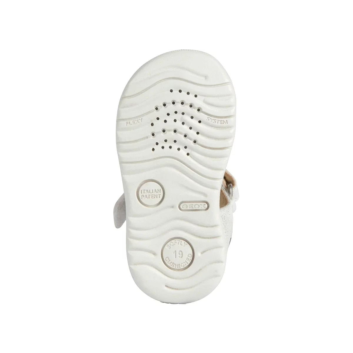 Geox Toddler's Macchia Off White/Silver