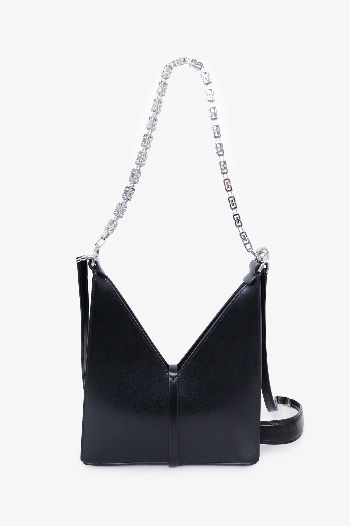 Givenchy Black Leather Cut Out Mini Shoulder Bag