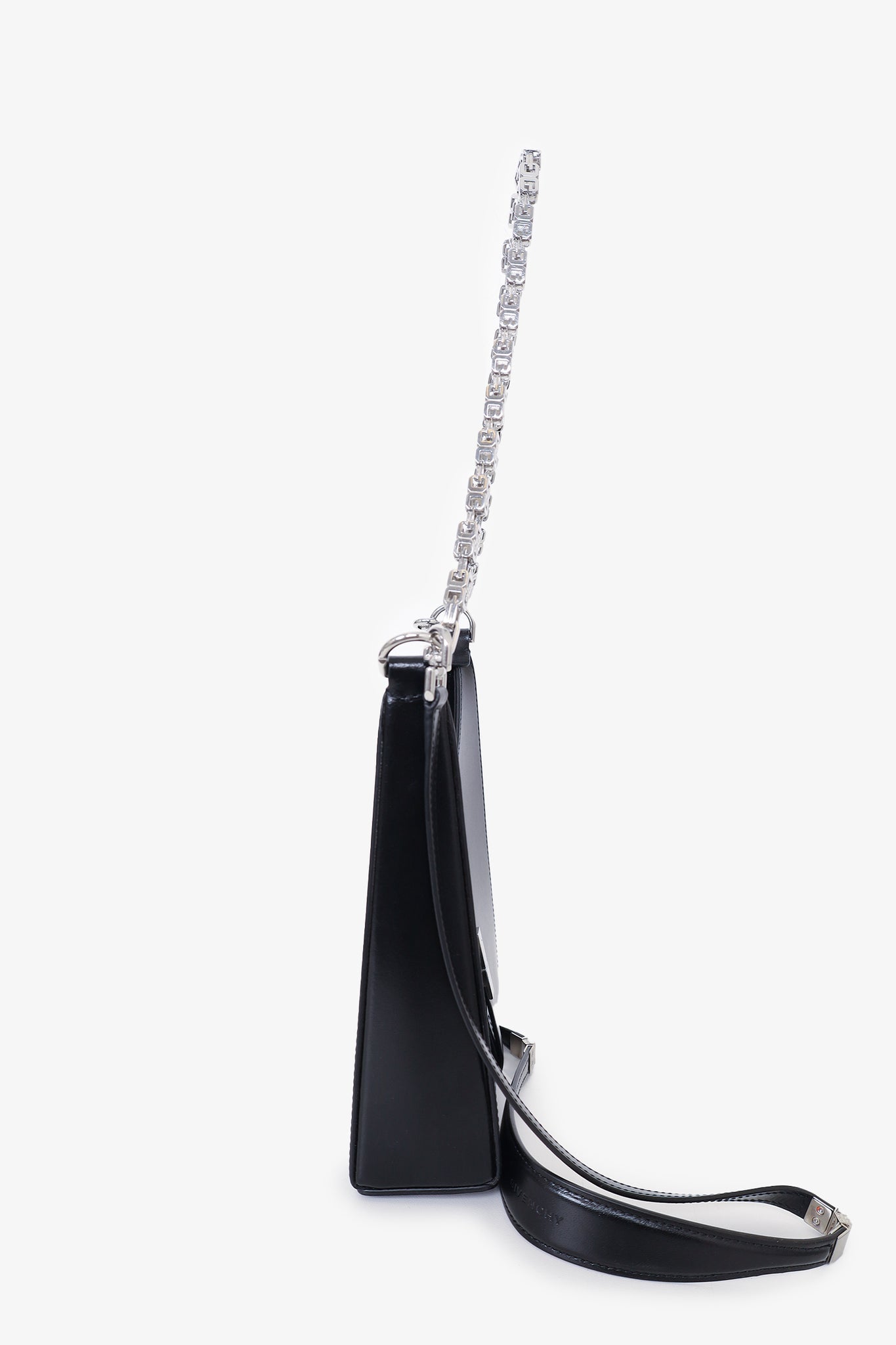 Givenchy Black Leather Cut Out Mini Shoulder Bag