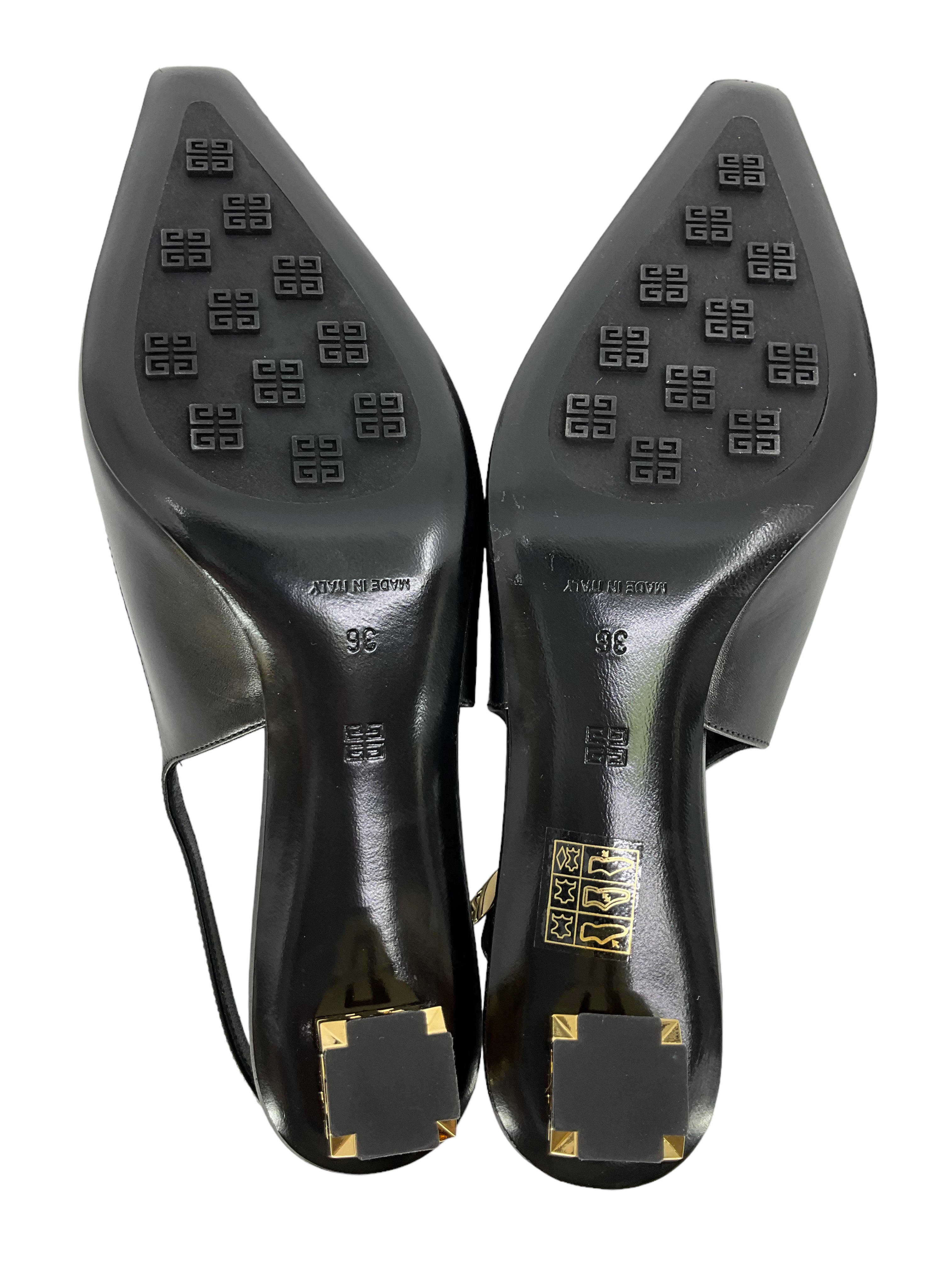 Givenchy G Cube Slingback Pumps Size 6