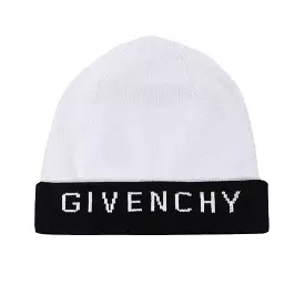 GIVENCHY Reversible Black & White Beanie Hat