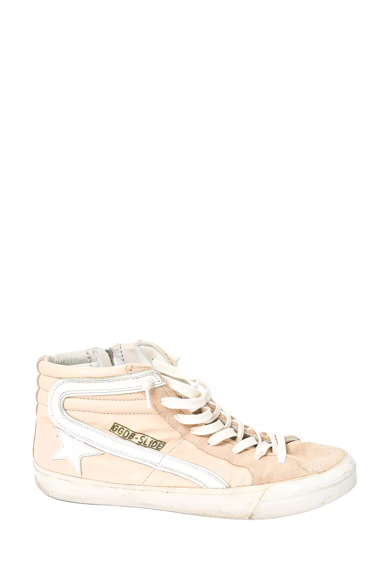 Golden Goose Pink Leather Star High-Top Sneakers sz 41