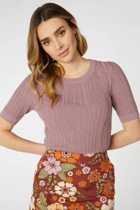 Harper Shimmer Knit Top