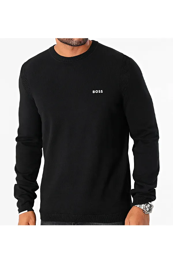 Hugo Boss Knit Regular Sweatshirt Black