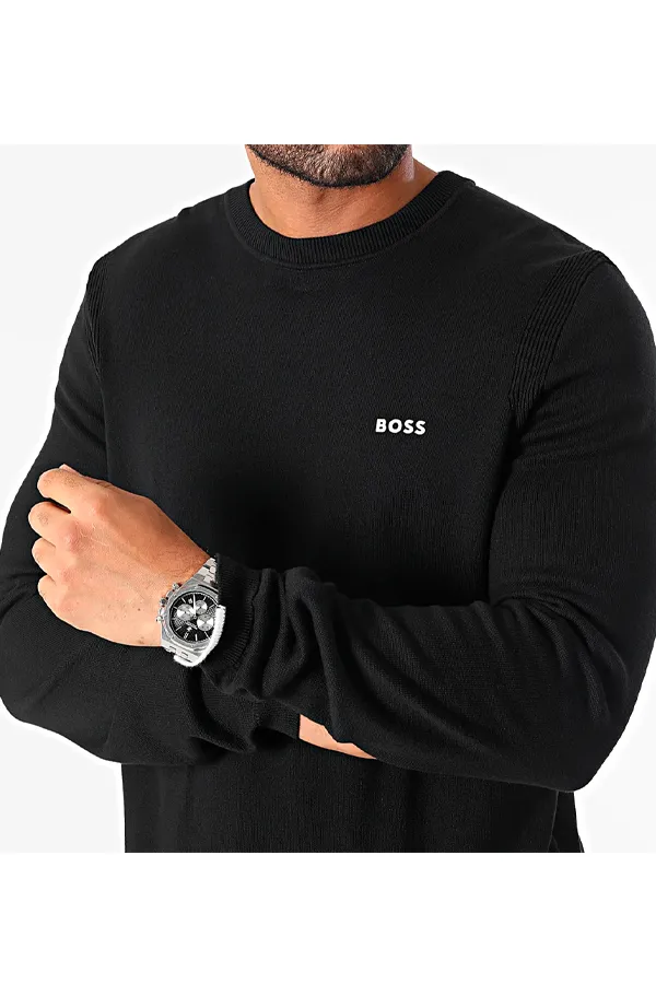 Hugo Boss Knit Regular Sweatshirt Black