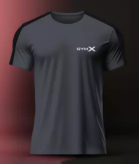 Iron Grey GymX Panel Tee