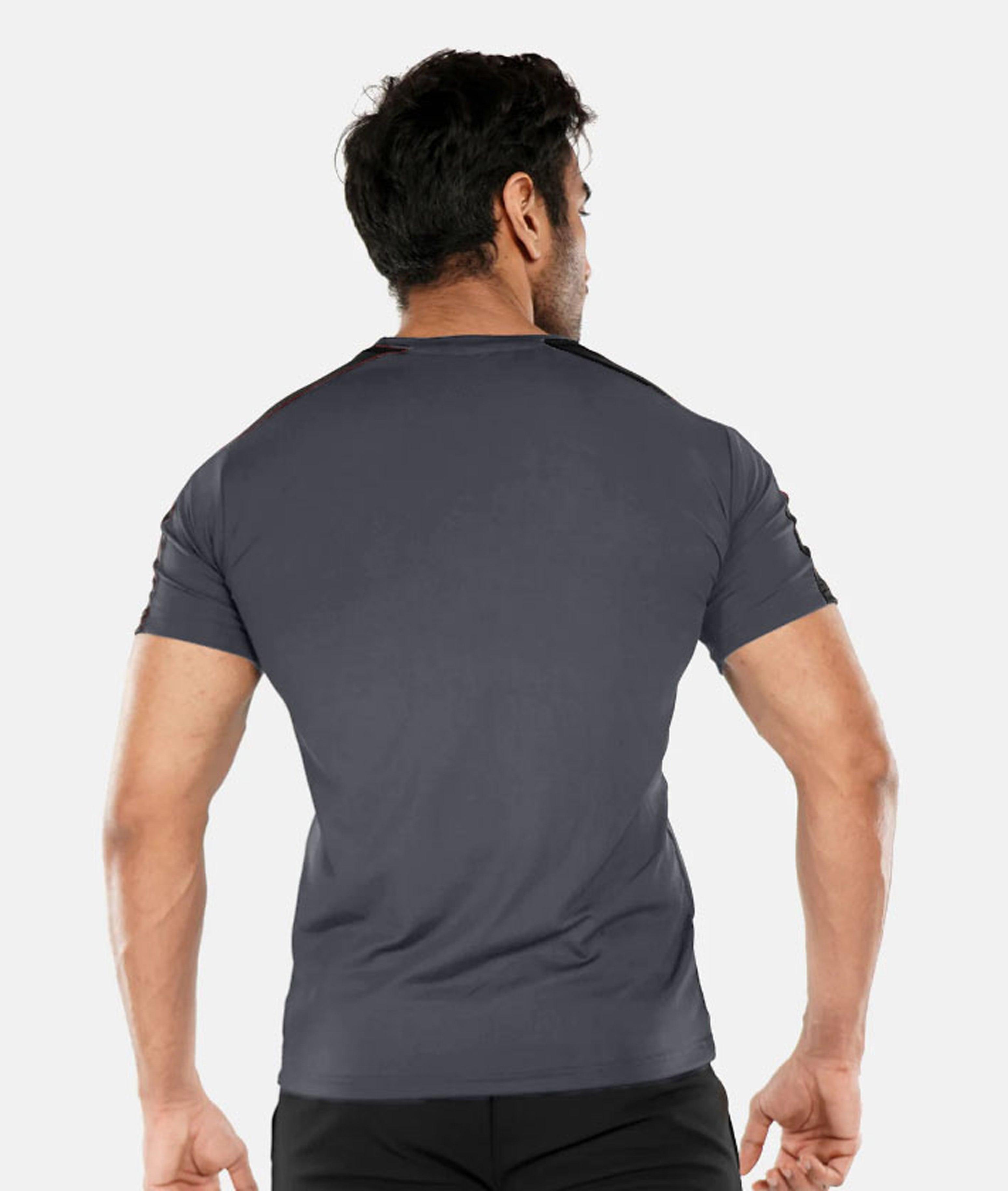 Iron Grey GymX Panel Tee