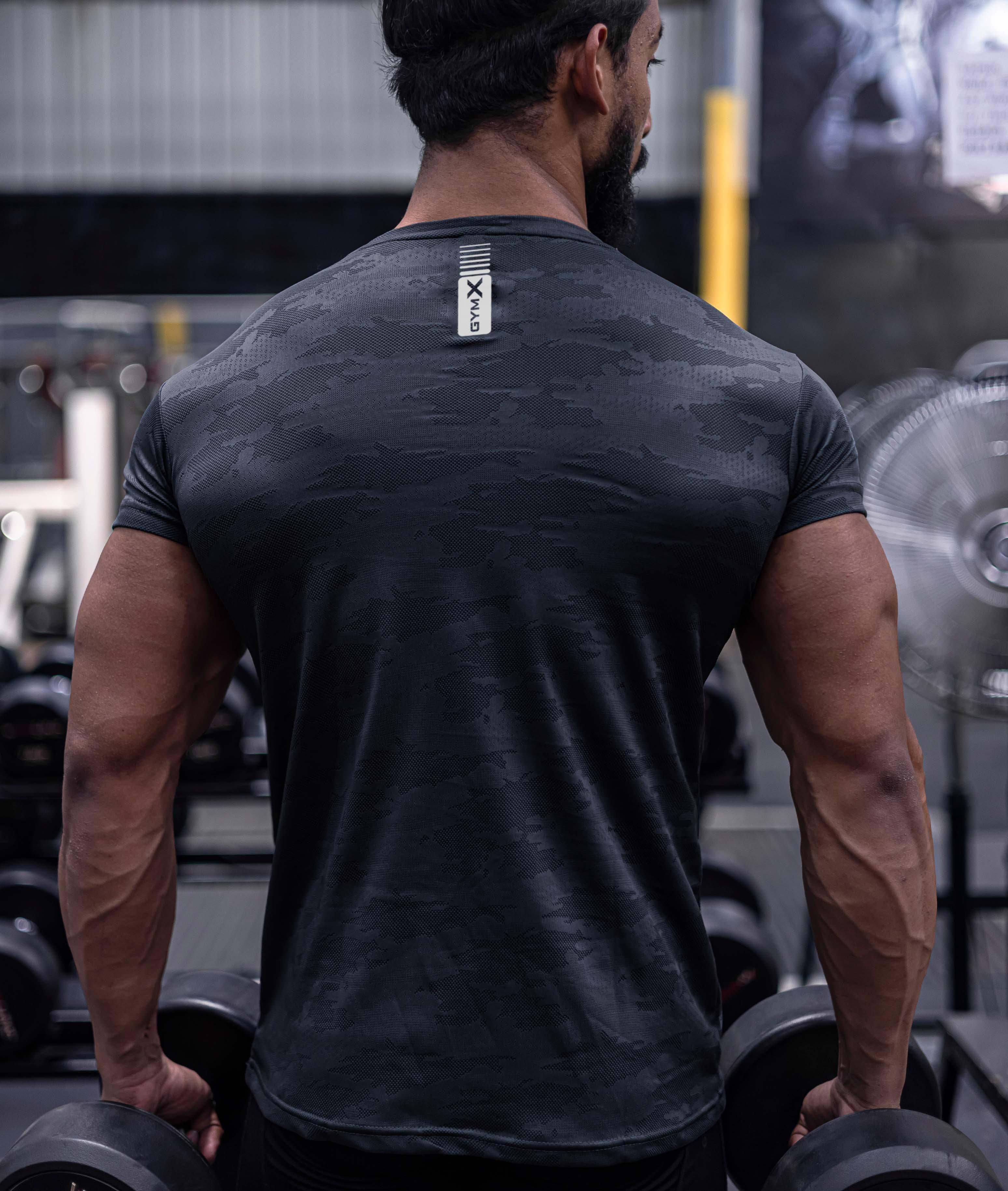 Jacquard Grey Camo GymX Tshirt - Sale