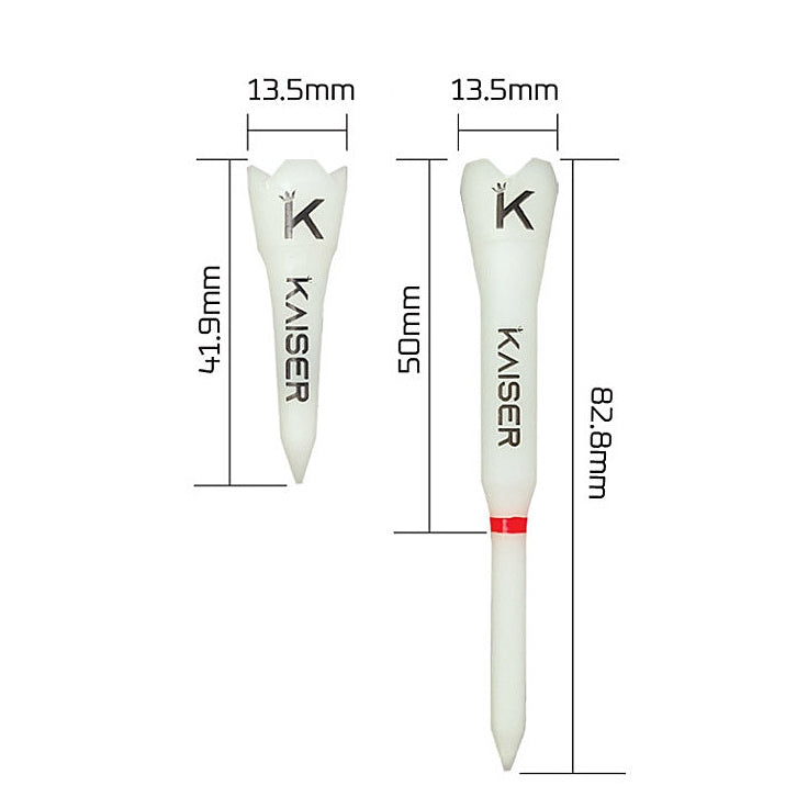 KAISER T2 Golf Tees Day Night Gifts Accessory Sets/ Long 2pcs+Short 1pcs/ distance increase luminous anti-slicing Height fix Hol