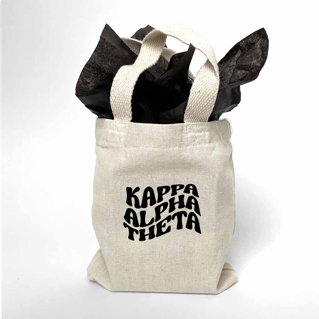 Kappa Alpha Theta Mod Sorority Name Mini Tote Gift Bag