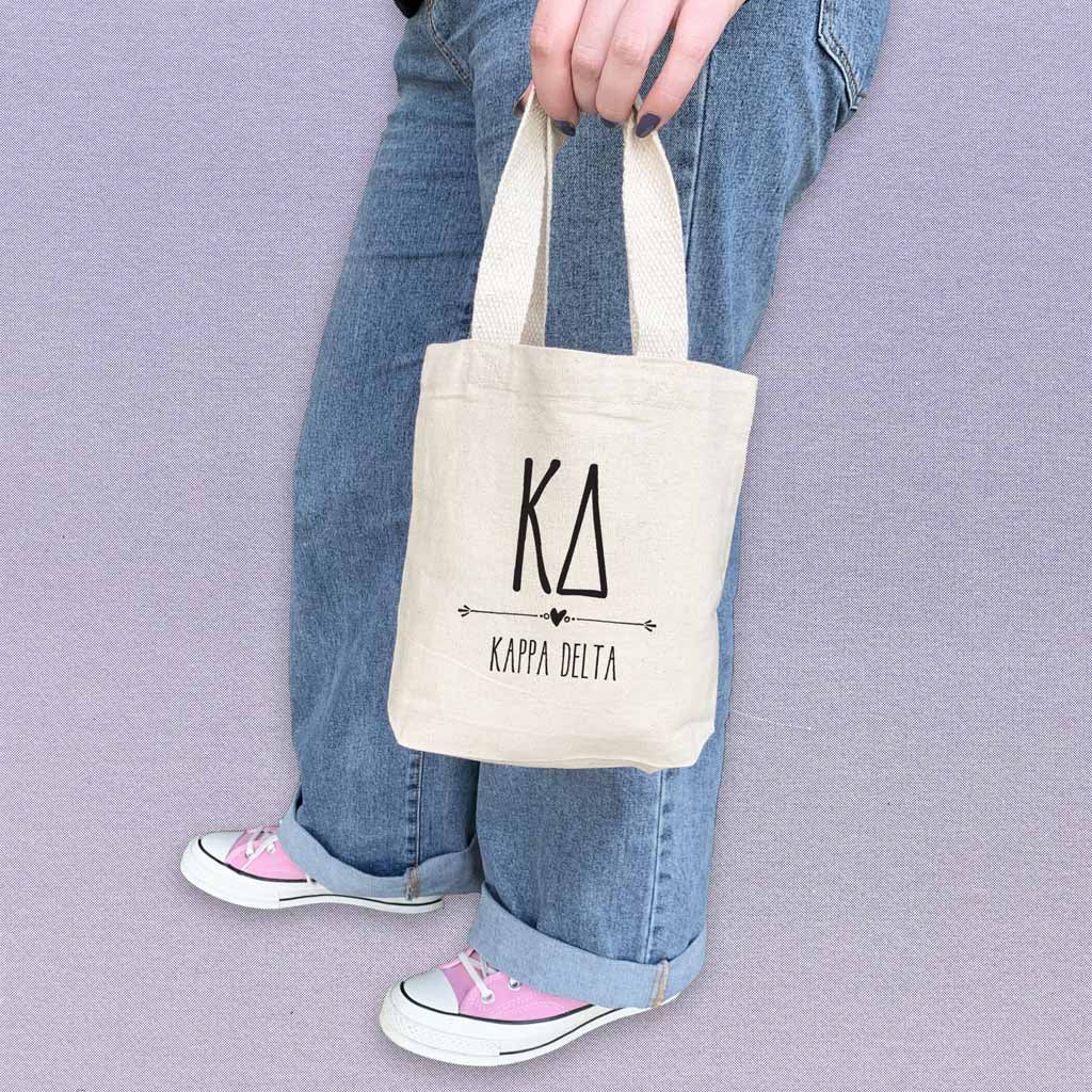 Kappa Delta Boho Design on Mini Tote Gift Bag