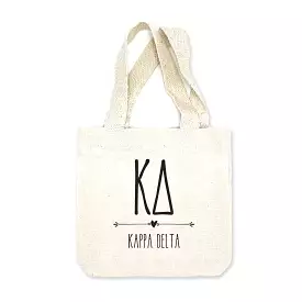 Kappa Delta Boho Design on Mini Tote Gift Bag