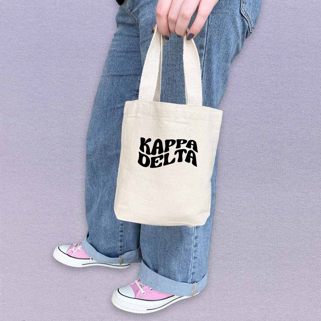 Kappa Delta Mod Sorority Name Mini Tote Gift Bag