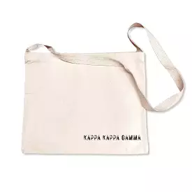 Kappa Kappa Gamma Sorority Messenger Bag with Cross Body Strap