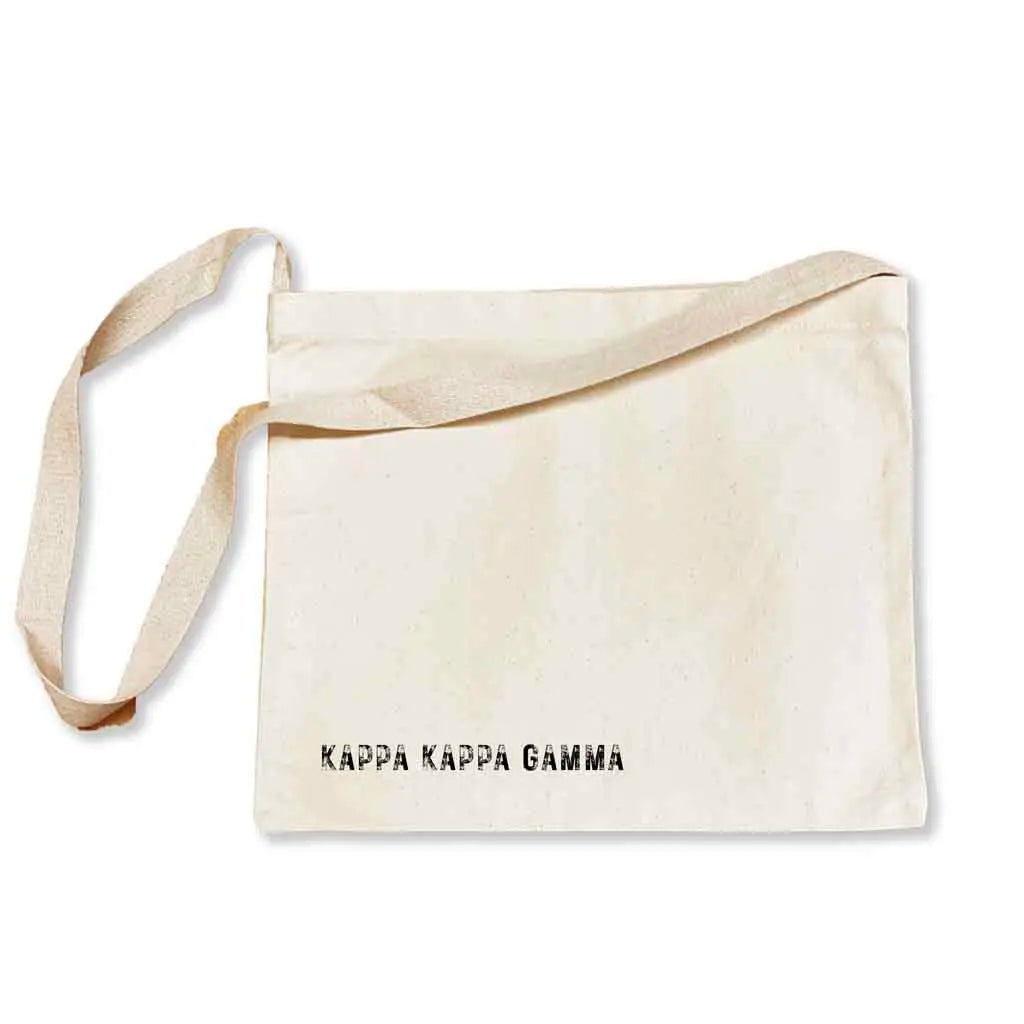 Kappa Kappa Gamma Sorority Messenger Bag with Cross Body Strap