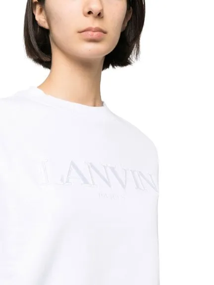 LANVIN  |Plain Logo Hoodies & Sweatshirts