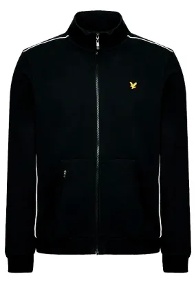 Lyle & Scott Pipe Zip Track Top Black