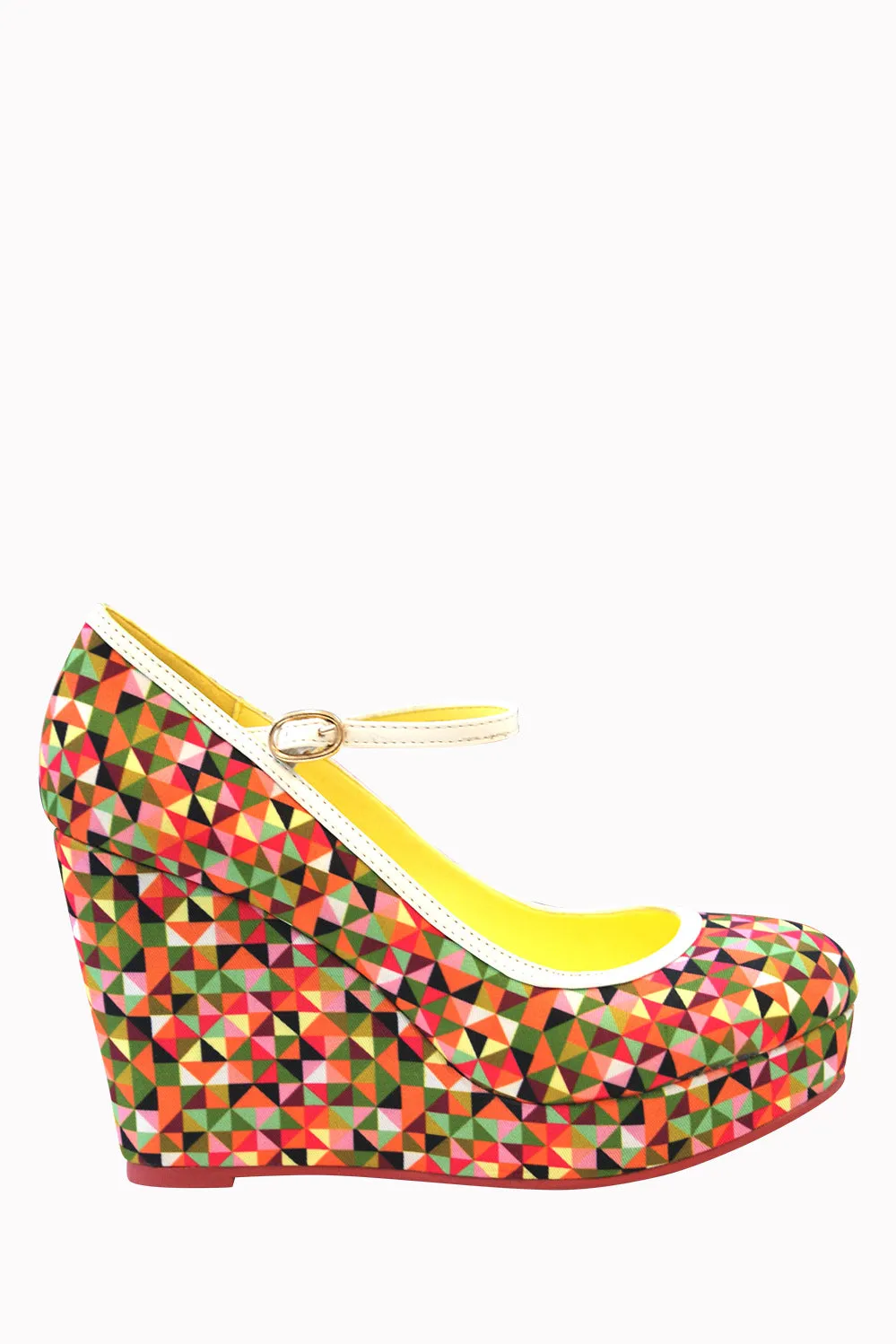 Mary Jane Wedge Pumps