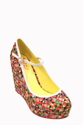 Mary Jane Wedge Pumps