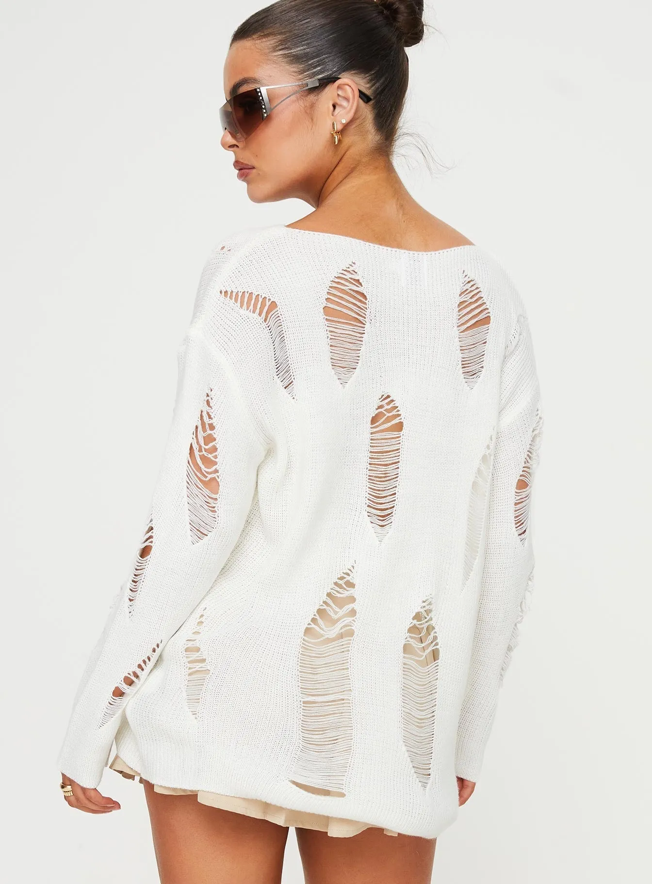 Monaghan Knit Jumper White