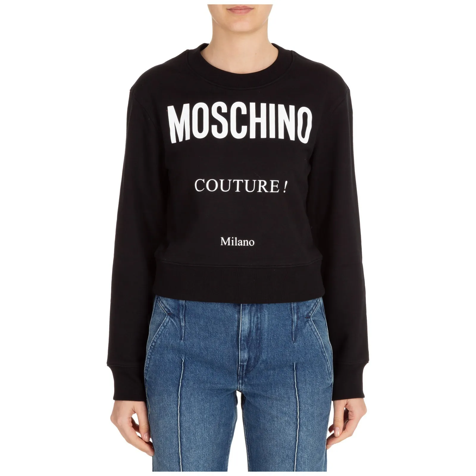 Moschino  |Plain Cotton Logo Hoodies & Sweatshirts